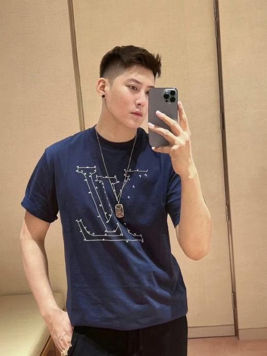 驴家 25ssStitch数连刺绣短袖T恤 男女同款（DY） 商品图1