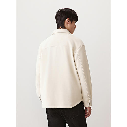 GXG男装 定织竖条肌挺括行政夹克休闲通勤外套上衣 2025秋季热卖 商品图3