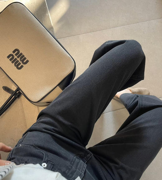 Mother同款灰色高腰开衩牛仔裤直筒裤022403 商品图8