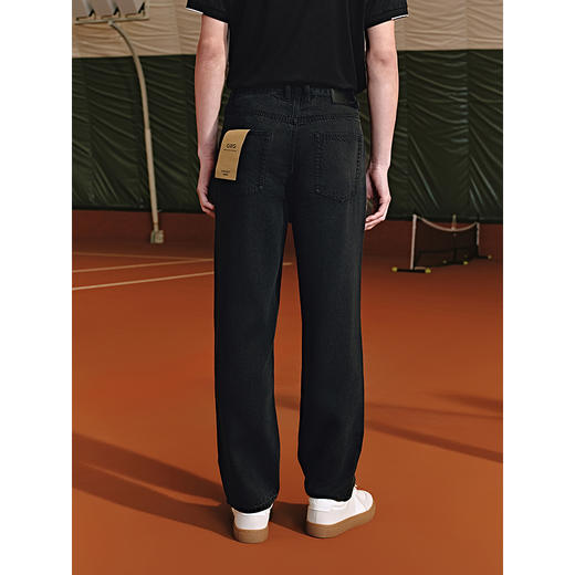 GXG男装 经典直筒莱赛尔透气水洗牛仔裤弹力长裤子 2025夏季热卖 商品图4