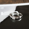 【天然正品】AU750白金时尚设计款0.244克拉钻石戒指12号（戒圈可改）030226NJS41 商品缩略图3