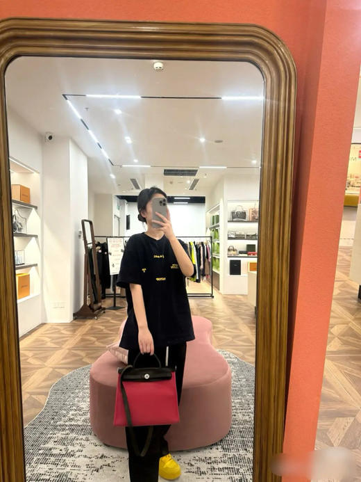 爱马仕 herbag31 帆布拼皮 杜鹃红 斜挎包 商品图1