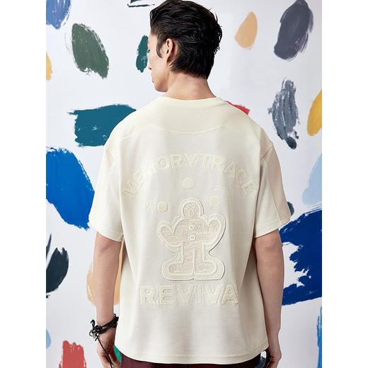 GXG男装  圆领T恤肌理材质简约休闲短袖针织  夏季热卖G25X442112 商品图4