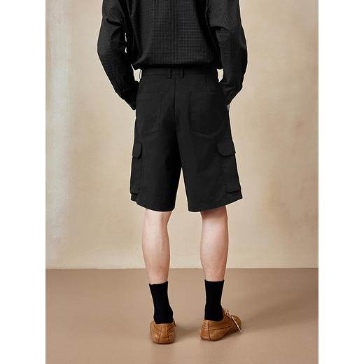 GXG男装 宽松直筒短裤耐磨工装裤休闲男裤25年夏季热卖G25X222024 商品图4