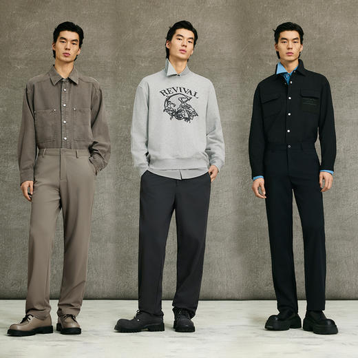 GXG男装  多色可选四面弹休闲西裤男日常通勤长裤 春季热卖G25X021016 商品图3