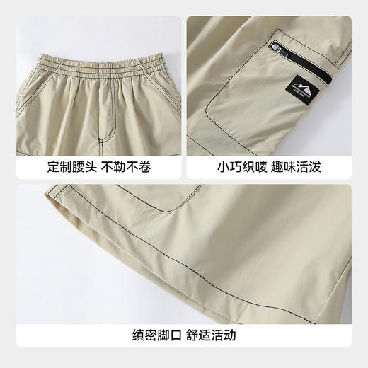 男童全腰梭织中裤夏季新款安奈儿童装EB626588 商品图4