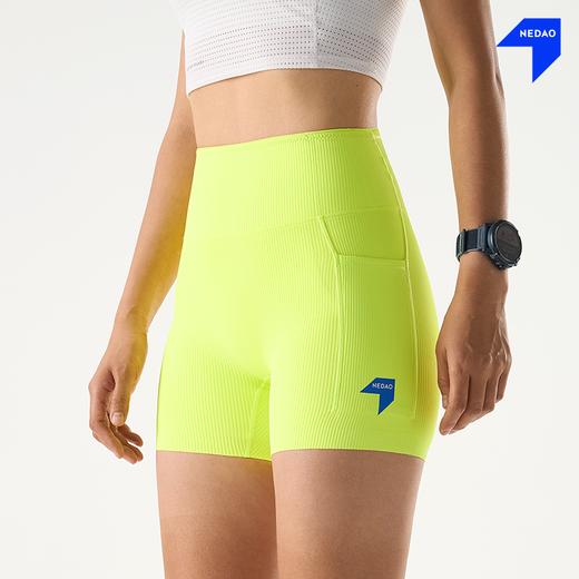 26新品内道汗隐痕条纹一分紧身短裤春夏新款女士运动训练跑步短裤 商品图2