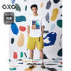 GXG男装 圆领T恤联名印花短袖针织25夏季热卖G25X442096 商品缩略图1