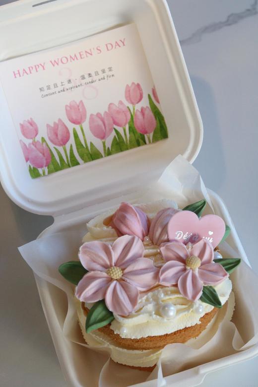 三八女神节妇女节花花小蛋糕（小花为翻糖制作） 商品图0