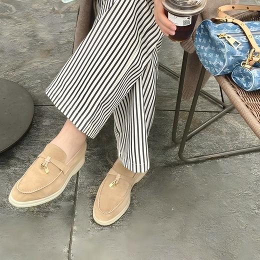 （小眠专属）喵小仟流苏锁扣乐福鞋 | 百搭软底反绒皮 平底懒人一脚蹬  慵懒松弛，鞋柜必备！ 商品图4