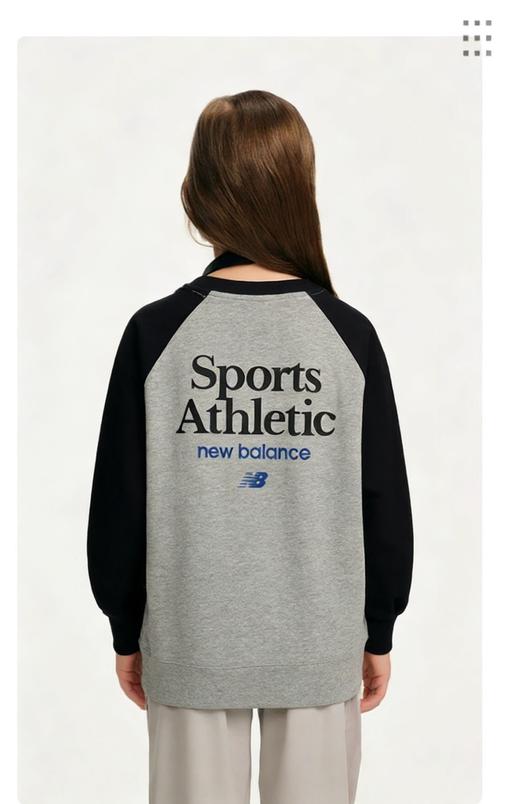 二店y 【2604】 春夏秋都可穿的百搭长袖【NB家撞色插肩袖T恤】 商品图6