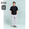 GXG男装 牛仔衬衫通勤透气舒适短袖衬衣男士薄外套 25年夏季热卖 商品缩略图1