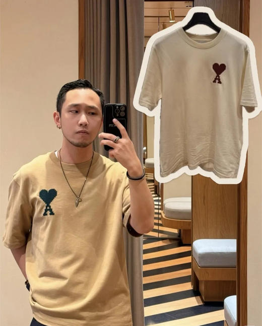 【xjwm1】26早春情侣时尚休闲立体撞色刺绣短袖T恤！！ 商品图0