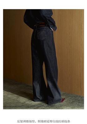 裤王致知原单正品直筒丹宁牛仔裤030306