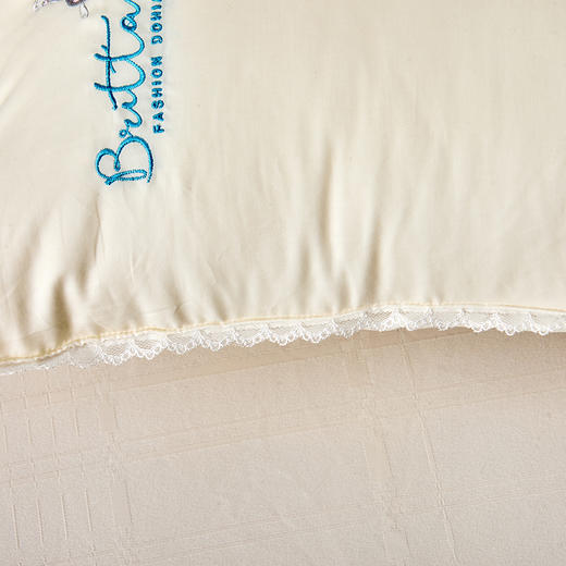 多喜爱  蝶悦蚕丝蛋白美眠枕 【80S全棉面料】【精美刺绣+花边】野生柞蚕丝 柔抚肌肤 深睡悦眠  柔弹支撑 商品图10