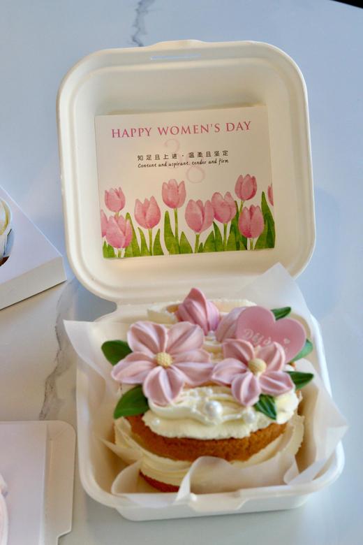 三八女神节妇女节花花小蛋糕（小花为翻糖制作） 商品图3