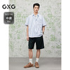 GXG男装 条纹衬衫休闲通勤短袖衬衣25夏热卖G25X232013 商品缩略图1
