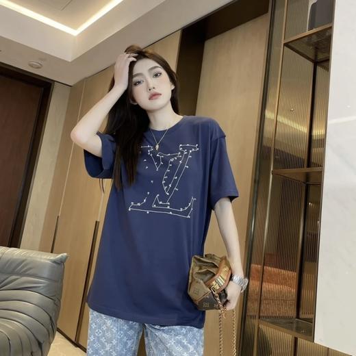 驴家 25ssStitch数连刺绣短袖T恤 男女同款（DY） 商品图3