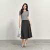 【商场同款】诗凡黎灰色高腰A字伞裙2025春新款中长裙女3G3240371 商品缩略图1