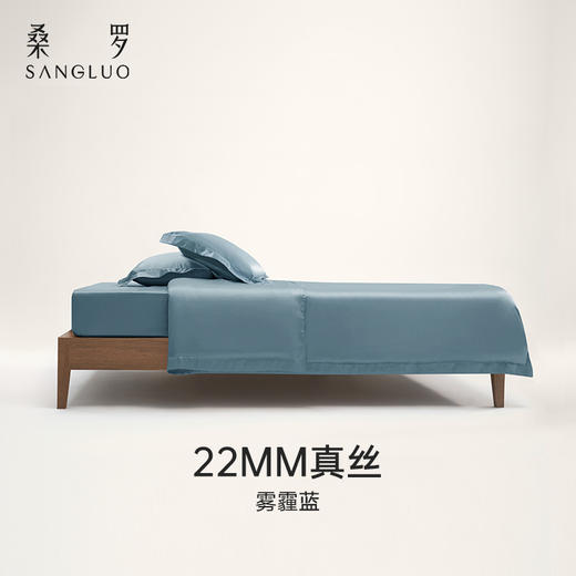四件套纯色简约22姆米套装SANGLUO桑罗桑蚕丝绸床上用品 商品图1