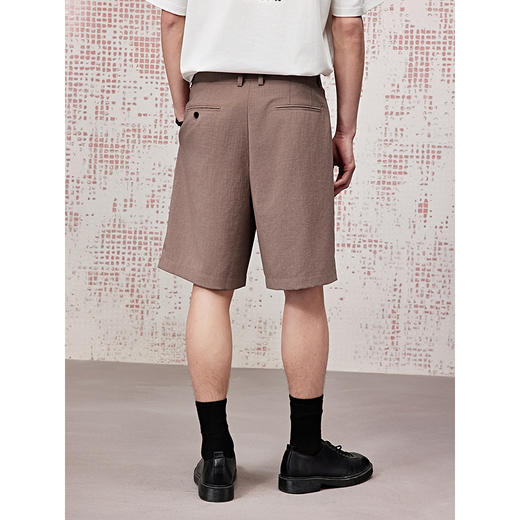 GXG男装 宽松休闲短裤轻薄通勤西裤25夏热卖G25X222030 商品图4