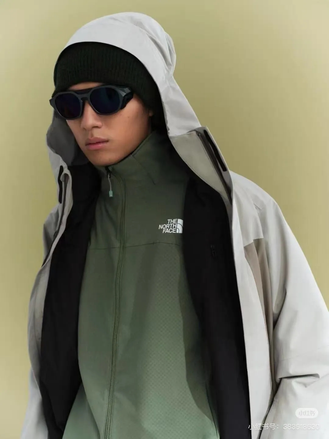 李昀锐同款！加绒软壳天花板！棋盘格软壳外套