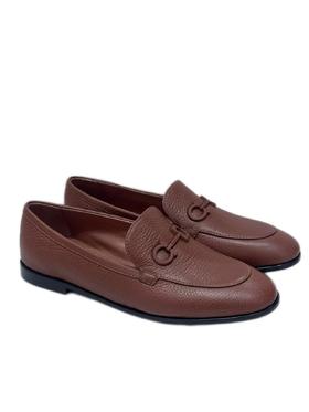 FERRAGAMO 莫卡辛鞋女  0791791-001 .【鞋底有膜，试穿小心】