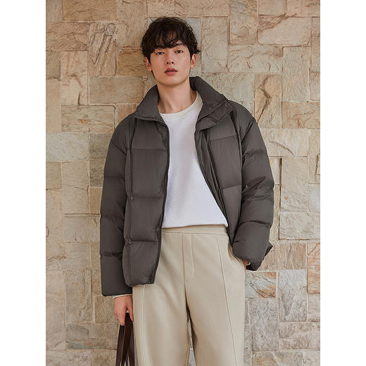 GXG男装 立领面包服多色保暖厚外套多色短款羽绒服 25年冬热卖 商品图3
