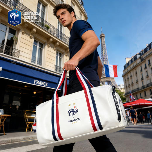 【官方正版】法国国家队丨白色队徽斜挎包大容量背包健身包 商品图2