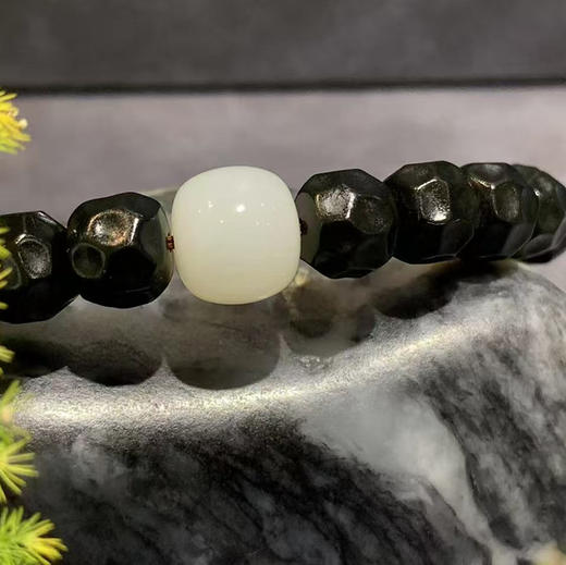 【御珠宫坊】墨碧子料手串 商品图1