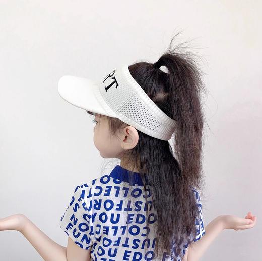 儿童空顶帽女韩版春夏骑车户外运动鸭舌帽无顶学生太阳帽遮阳帽子 商品图3
