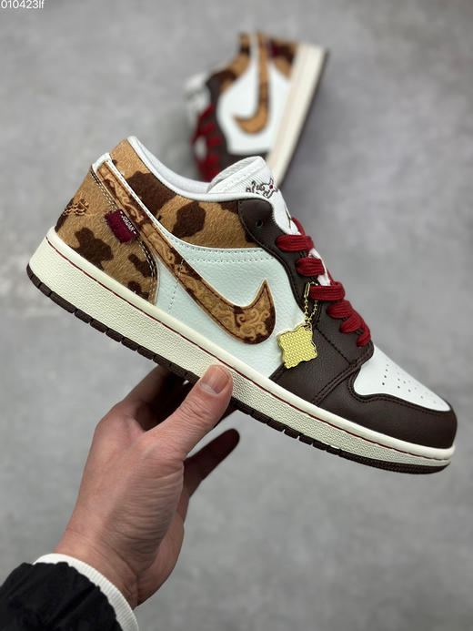 春季特惠💰390 马年限定 # Air Jordan 1 Low AJ1 WH LV 乔1 复古文化休闲运动篮球鞋 商品图3