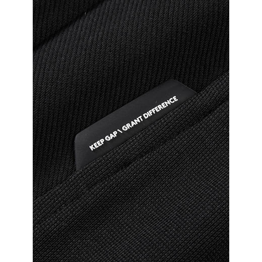 GXG男装 黑色肌理宽松阔腿卫裤男休闲裤通勤裤子 春季热卖 商品图4