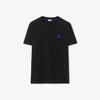 BURBERRY 巴宝莉 男士马术骑士徽标刺绣棉质圆领短袖T恤 黑色 8121702 A1189 商品缩略图0