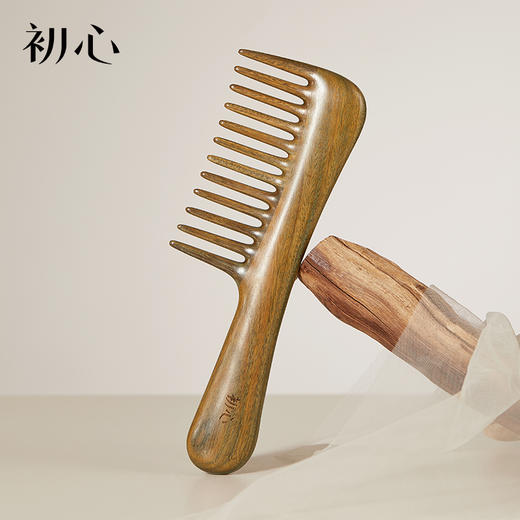 初心| 带柄款长齿扁梳 商品图0