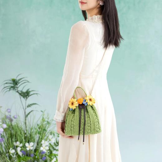 苏苏姐家花惜束口包手工diy编织钩针云小骨毛线团自制包包材料包 商品图4