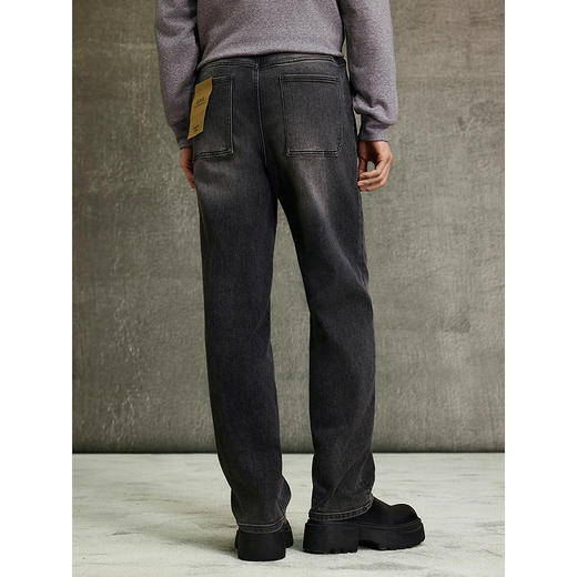 GXG男装 四面弹直筒牛仔裤通勤长裤舒适休闲好搭牛仔裤  春季热卖G25X051007 商品图3