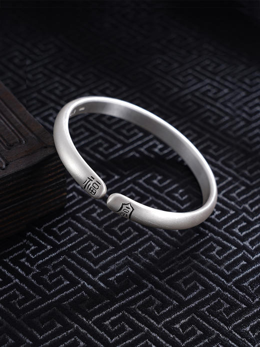 【福福双至】子佩集S999银手工手镯原创设计【55031226】2407 商品图2