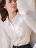 【百图lulu定制】【维纳斯衬衫】 蕾丝 钩花翻领白色长袖衬衫 商品缩略图1
