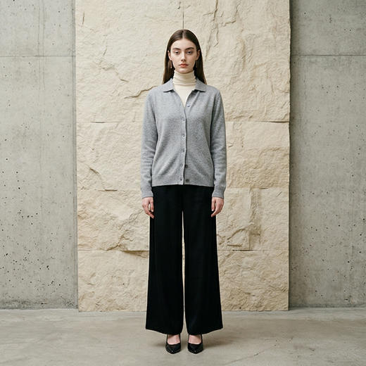 PALUOPO/PL翻领女开衫ET20061R-C1/约重265g 商品图12