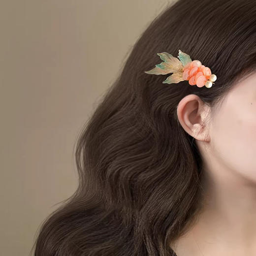 「鱼影舞~9.9到手」仙发夹转运锦鲤头饰古风发钗儿童发卡边夹发饰女汉服饰时尚饰品 商品图3