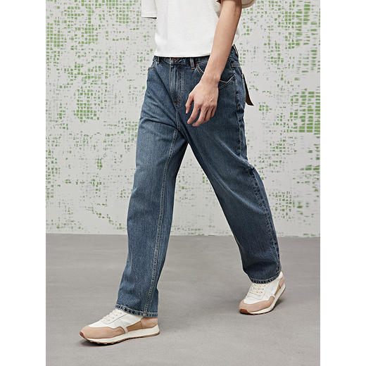 GXG男装 经典水洗直筒牛仔裤2025夏季热卖G25X052035 商品图3