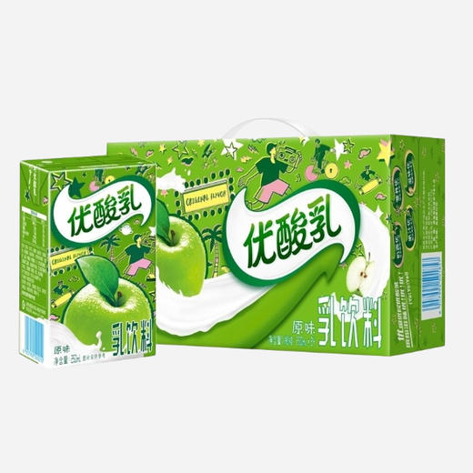 【兵兵有礼】伊利原味优酸乳250ml*24盒/提 商品图0