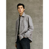 GXG男装 灰绿色仿麂皮衬衫式假两件翻领夹克25年春节热卖G25X211023 商品缩略图2