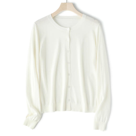 亚麻羊毛针织开衫 「轻氧针织」系列 6色马卡龙色系 透气不闷 面料软糯亲肤 松弛感拉满JZ2612 商品图1