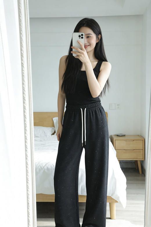 休闲基础闪闪亮片长裤-纪念日百货门店同款169151218 商品图3