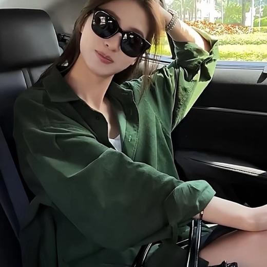 下单3-7天发货！【春季新款】LONGNVFAIR 灯芯绒全棉衬衫 三色可选；百分百全棉衬衫，显白一绝；灯芯绒面料软糯有质感；经典衬衫剪裁不挑身材，可单穿可叠穿 商品图12