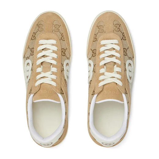 GUCCI 古驰 女士 G75系列 双G徽标休闲运动鞋 驼色 849465 AAEKX 9574 商品图3