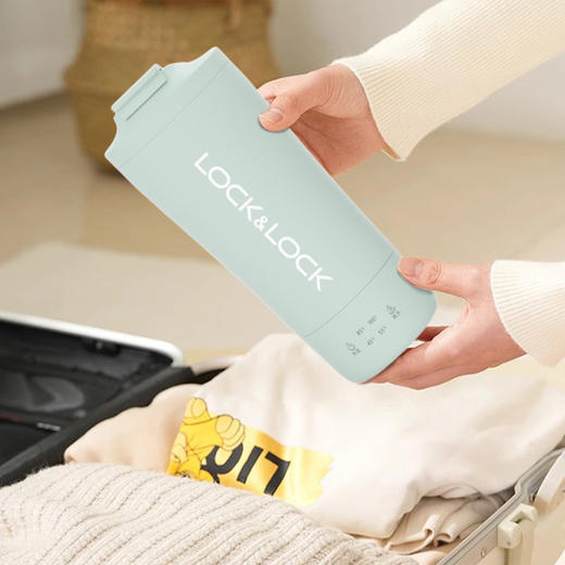 乐扣乐扣 不锈钢双层真空电热水杯EJC1727BLU 商品图7