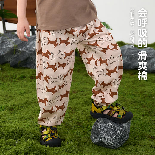 【10A抗菌纯棉】棉花堂夏款波普艺术童装纯棉长裤任意2件起拍 ---FA61211 商品图0